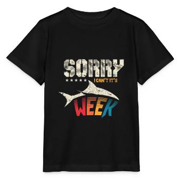 Shark sharks great white shark shark shark fin gift - Stanley/Stella MINI CREATOR Kids’ T-Shirt - black - Front - Mikhail (115cm)