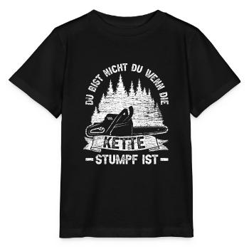 Waldarbeiter Forst - Stanley/Stella Kinder T-Shirt MINI CREATOR  - Schwarz - Vorne - Mikhail (115cm)