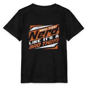 Nerd - Stanley/Stella MINI CREATOR Kids’ T-Shirt - black - Front - Mikhail (115cm)