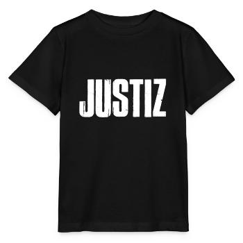 Justiz Justizia Gesetze Überprüfer - Stanley/Stella Kinder T-Shirt MINI CREATOR  - Schwarz - Vorne - Mikhail (115cm)