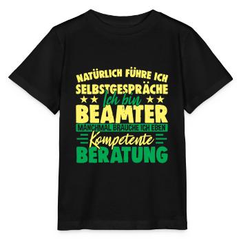 Kompetenter Beamter Lustig Für Beamte - Stanley/Stella Kinder T-Shirt MINI CREATOR  - Schwarz - Vorne - Mikhail (115cm)