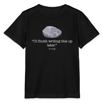 Procrastinationscp - secure contain protect scp - Stanley/Stella MINI CREATOR Kids’ T-Shirt - black - Front - Mikhail (115cm)