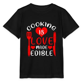 Hobby Cook Man Kitchen Cook Chef Statement - Stanley/Stella MINI CREATOR Kids’ T-Shirt - black - Front - Mikhail (115cm)