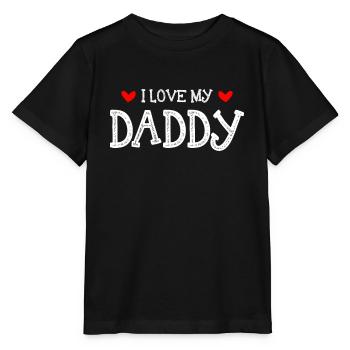 I love my daddy baby bodysuit gift baby - Stanley/Stella MINI CREATOR Kids’ T-Shirt - black - Front - Mikhail (115cm)