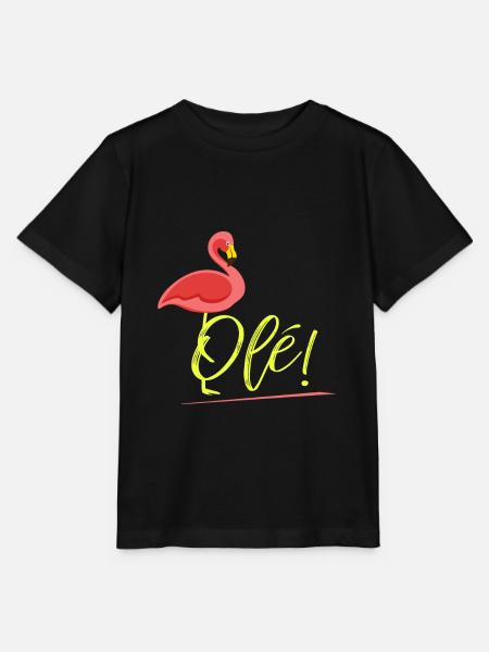 Flamingo - Stanley/Stella Kinder T-Shirt MINI CREATOR  - Schwarz