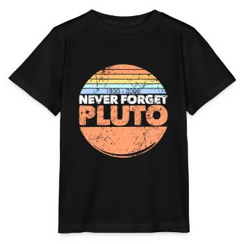 never forget pluto - Stanley/Stella MINI CREATOR Kids’ T-Shirt - black - Front - Mikhail (115cm)