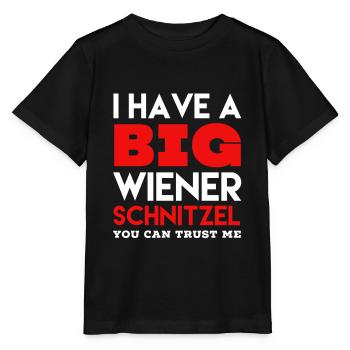 Wiener Schnitzel saying - Stanley/Stella MINI CREATOR Kids’ T-Shirt - black - Front - Mikhail (115cm)