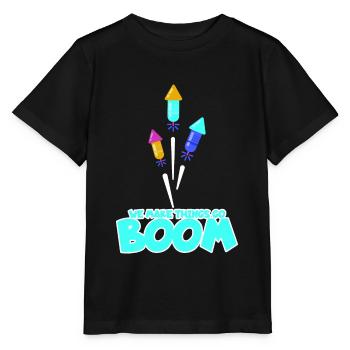 Feuerwerk Sylvster Neujahr Party - Stanley/Stella Kinder T-Shirt MINI CREATOR  - Schwarz - Vorne - Mikhail (115cm)
