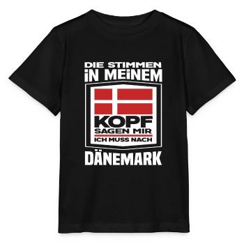 Dänemark Stimmen - Stanley/Stella Kinder T-Shirt MINI CREATOR  - Schwarz - Vorne - Mikhail (115cm)