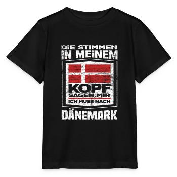 Dänemark Stimmen - Stanley/Stella Kinder T-Shirt MINI CREATOR  - Schwarz - Vorne - Mikhail (115cm)