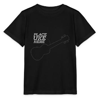 Ukulele - Stanley/Stella Kinder T-Shirt MINI CREATOR  - Schwarz - Vorne - Mikhail (115cm)
