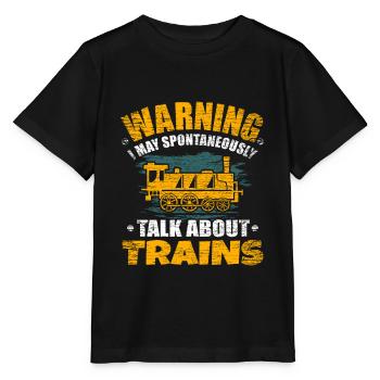 train - Stanley/Stella MINI CREATOR Kids’ T-Shirt - black - Front - Mikhail (115cm)