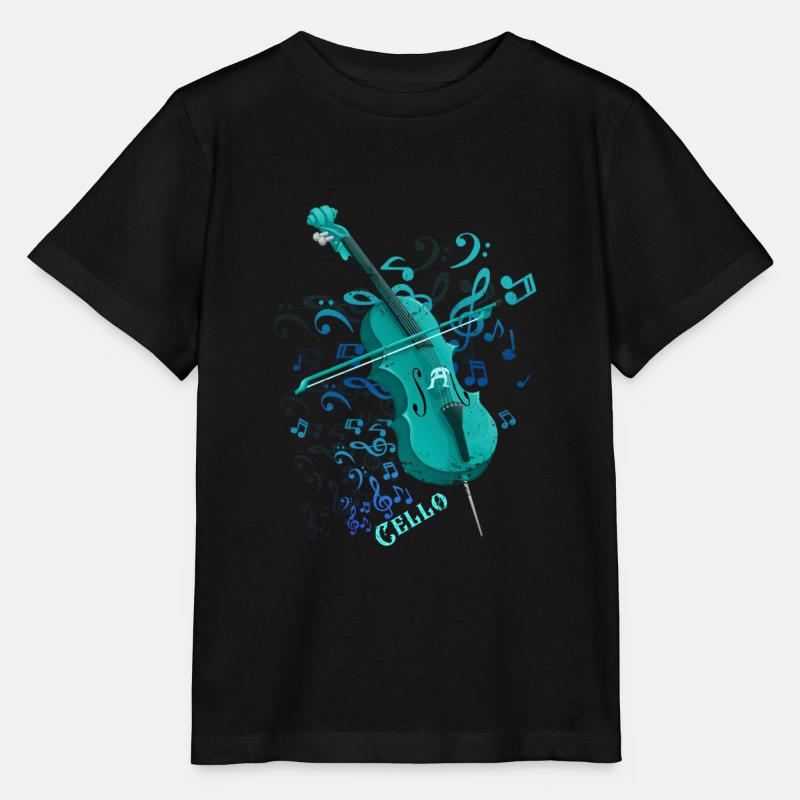 Violon violoncelle - T-shirt bio MINI CREATOR Stanley/Stella Enfant - noir