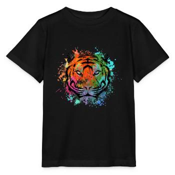 tigre - T-shirt bio MINI CREATOR Stanley/Stella Enfant - noir - Devant - Mikhail (115cm)