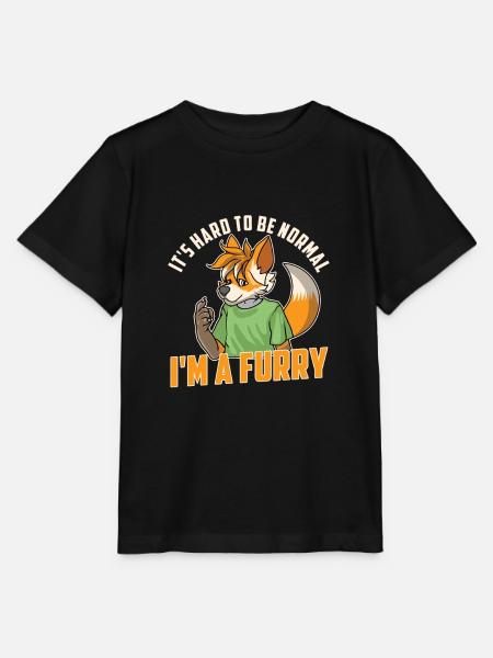 Furry Fandom Furries Fursona - Stanley/Stella T-shirt MINI CREATOR til børn - sort