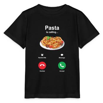 Pâtes - T-shirt bio MINI CREATOR Stanley/Stella Enfant - noir - Devant - Mikhail (115cm)