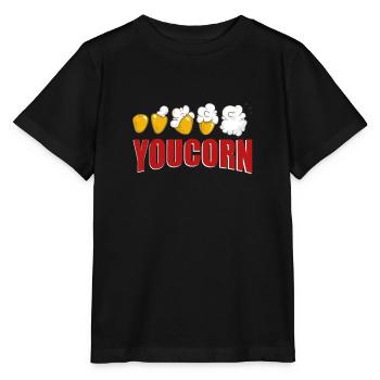 Popcorn disant - T-shirt bio MINI CREATOR Stanley/Stella Enfant - noir - Devant - Mikhail (115cm)