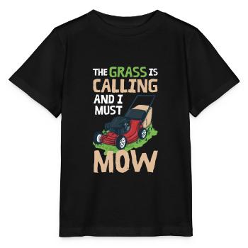 Lawn Mower Lawn Care - Stanley/Stella MINI CREATOR Kids’ T-Shirt - black - Front - Mikhail (115cm)