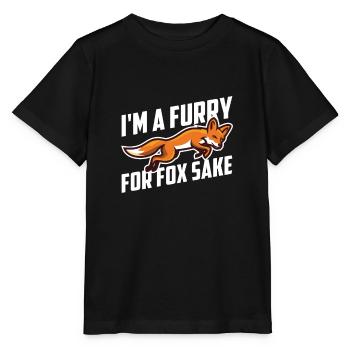 Furry Fandom Furries Fursona - Stanley/Stella MINI CREATOR Kids’ T-Shirt - black - Front - Mikhail (115cm)