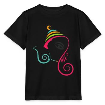 Ganesh Chaturthi - T-shirt bio MINI CREATOR Stanley/Stella Enfant - noir - Devant - Mikhail (115cm)