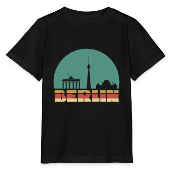Skyline Berlin Vintage - Stanley/Stella Kinder T-Shirt MINI CREATOR  - Schwarz - Vorne - Mikhail (115cm)