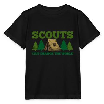 Boy Scout Scouting Camping - Stanley/Stella MINI CREATOR Kids’ T-Shirt - black - Front - Mikhail (115cm)