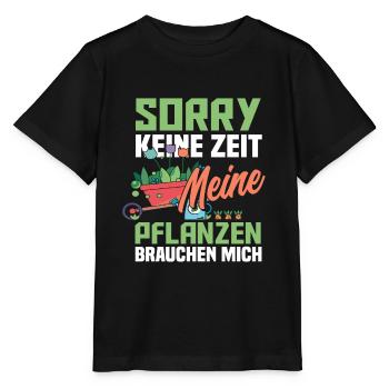 Gärtner Zeit Gärtnerei Flora - Stanley/Stella Kinder T-Shirt MINI CREATOR  - Schwarz - Vorne - Mikhail (115cm)