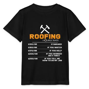 Dachdecker - Stanley/Stella Kinder T-Shirt MINI CREATOR  - Schwarz - Vorne - Mikhail (115cm)