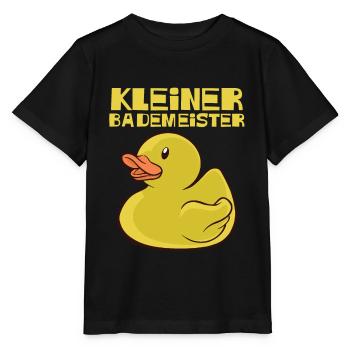 Bademeister Freibad See Pool Schwimmer Kleiner - Stanley/Stella Kinder T-Shirt MINI CREATOR  - Schwarz - Vorne - Mikhail (115cm)
