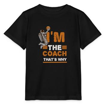 Basketball coach - Stanley/Stella MINI CREATOR Kids’ T-Shirt - black - Front - Mikhail (115cm)