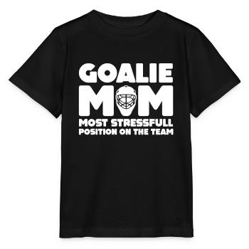 La mère de gardien de but est la position la plus stressante de l'équipe - T-shirt bio MINI CREATOR Stanley/Stella Enfant - noir - Devant - Mikhail (115cm)