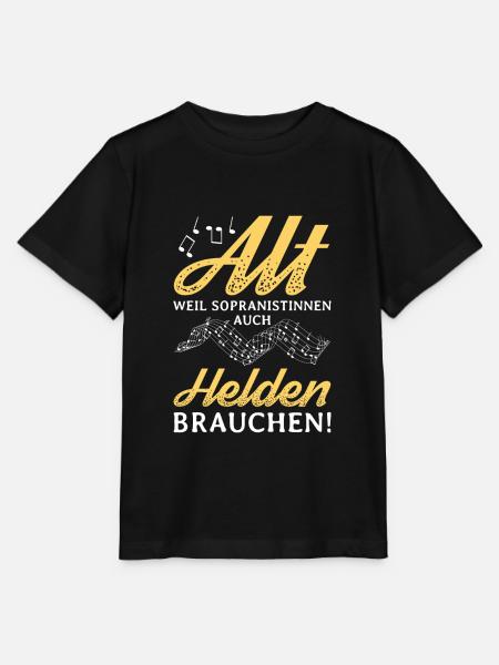 Alt Helden Sopranistinnen Chor Chorsänger Kirche - Stanley/Stella Kinder T-Shirt MINI CREATOR - Schwarz