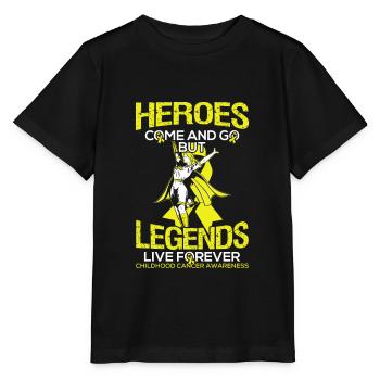 Cancer Defeats Gift for Children Of Survivors - Stanley/Stella MINI CREATOR Kids’ T-Shirt - black - Front - Mikhail (115cm)