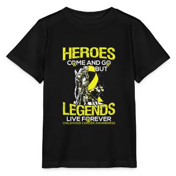 Cancer Defeats Gift for Children Of Survivors - Stanley/Stella MINI CREATOR Kids’ T-Shirt - black - Front - Mikhail (115cm)