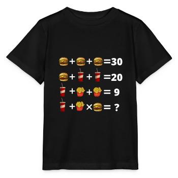 Lustiges Rätsel Design - Stanley/Stella Kinder T-Shirt MINI CREATOR  - Schwarz - Vorne - Mikhail (115cm)