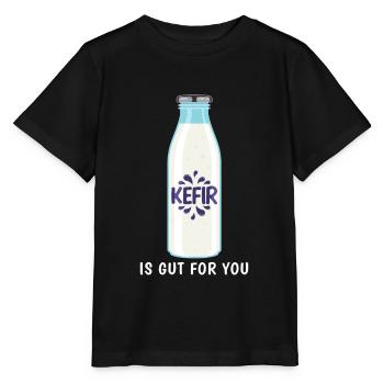Gut For You Fermentation Kefir design - Stanley/Stella MINI CREATOR Kids’ T-Shirt - black - Front - Mikhail (115cm)