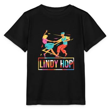 Lindy Hop Design für deinen Tanzschüler - Stanley/Stella Kinder T-Shirt MINI CREATOR  - Schwarz - Vorne - Mikhail (115cm)