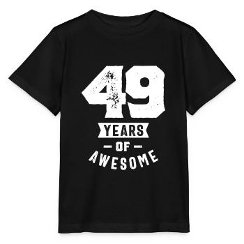 49 Jahre altes Geschenk | 49. Geburtstagsgeschenkideen - Herren - Stanley/Stella Kinder T-Shirt MINI CREATOR  - Schwarz - Vorne - Mikhail (115cm)