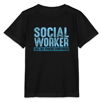 Travailleur social - T-shirt bio MINI CREATOR Stanley/Stella Enfant - noir - Devant - Mikhail (115cm)