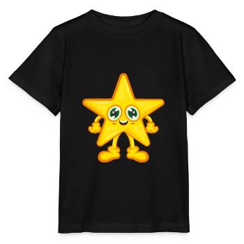 Bande dessinée étoile astérisque - T-shirt bio MINI CREATOR Stanley/Stella Enfant - noir - Devant - Mikhail (115cm)