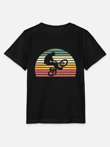 Retro BMX - Stanley/Stella Kinder T-Shirt MINI CREATOR  - Schwarz