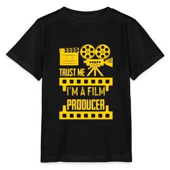 Filmproduzent Kameramann - Stanley/Stella Kinder T-Shirt MINI CREATOR  - Schwarz - Vorne - Mikhail (115cm)