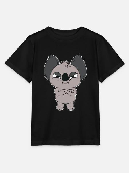 Wütender Koala - Stanley/Stella Kinder T-Shirt MINI CREATOR - Schwarz