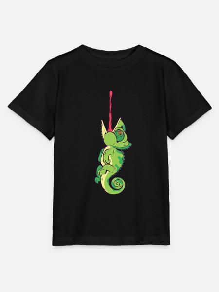 Chamäleon - Stanley/Stella Kinder T-Shirt MINI CREATOR  - Schwarz