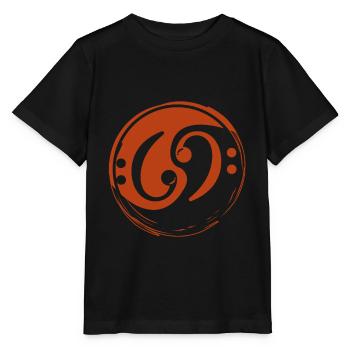 Bass guitar - Stanley/Stella MINI CREATOR Kids’ T-Shirt - black - Front - Mikhail (115cm)