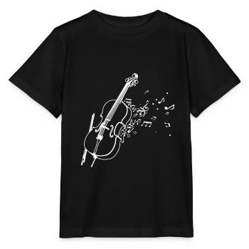 cello - Stanley/Stella MINI CREATOR Kids’ T-Shirt - black - Front - Mikhail (115cm)