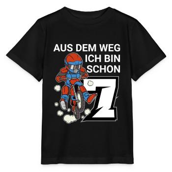 7. Geburtstag Motocross Jungen Geschenk - Stanley/Stella Kinder T-Shirt MINI CREATOR  - Schwarz - Vorne - Mikhail (115cm)
