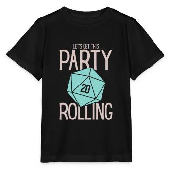 Funny Dungeon Crawler Dice Set Pen and Paper - Stanley/Stella MINI CREATOR Kids’ T-Shirt - black - Front - Mikhail (115cm)