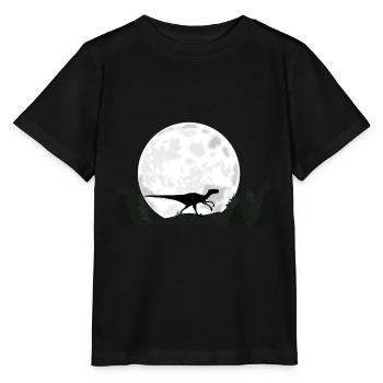Dinosaur Velociraptor - Stanley/Stella MINI CREATOR Kids’ T-Shirt - black - Front - Mikhail (115cm)