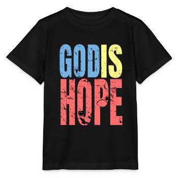 God Hope - Stanley/Stella MINI CREATOR Kids’ T-Shirt - black - Front - Mikhail (115cm)
